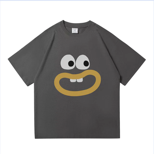 Summer Cartoon American Men's Oversized Cotton T-shirt
