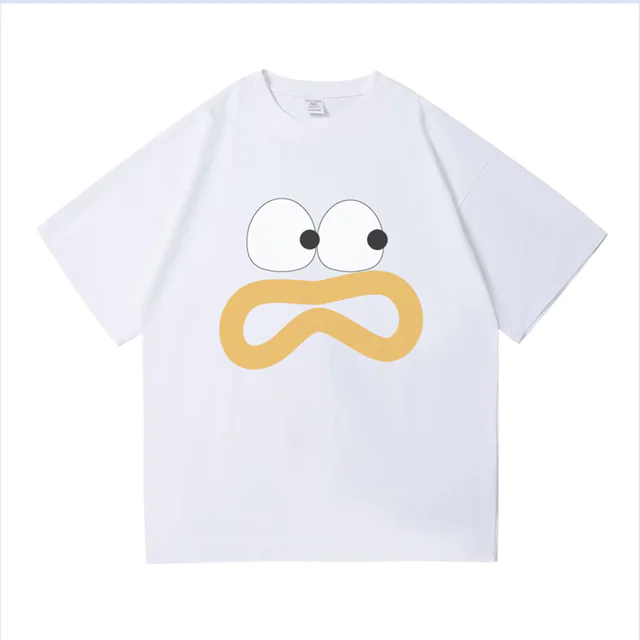 Summer Cartoon American Men's Oversized Cotton T-shirt