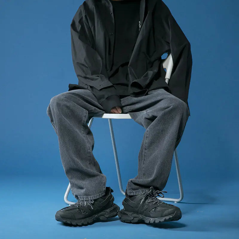 Men's Loose Fit Straight Leg Jeans