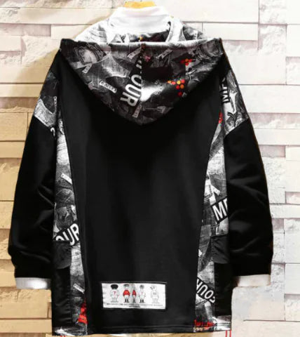Cartoon Graphic Oversized Hoodie for Street Style