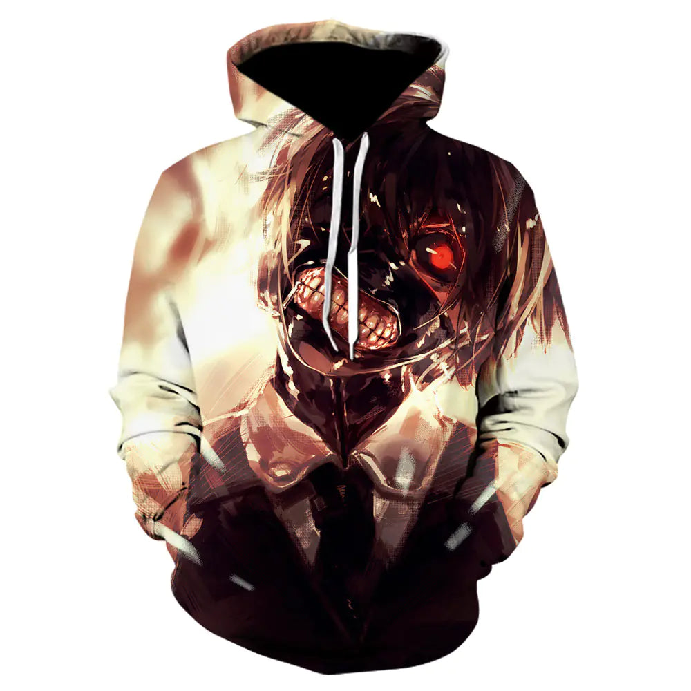 2020 3D Tokyo Ghoul Hoodie for Men