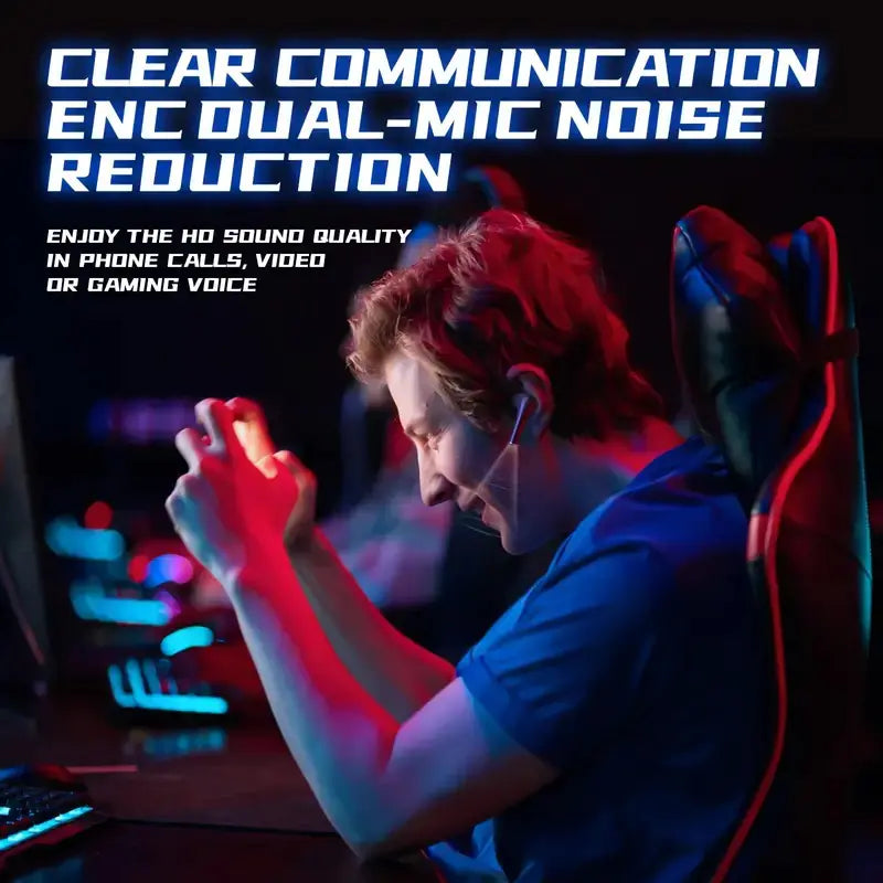 Wireless HiFi Stereo Gaming Earbuds with RGB Light