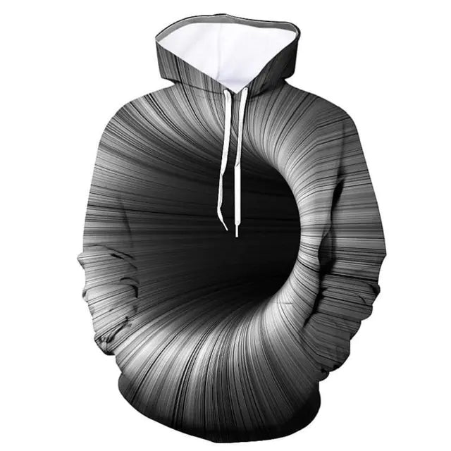 3D Digital Printing Cool Men's Graphic Hoodie Pullover
