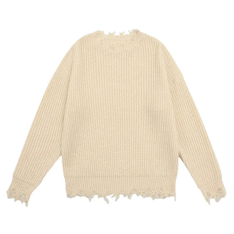 Retro Hip Hop Cat Graphic Sweater for Men