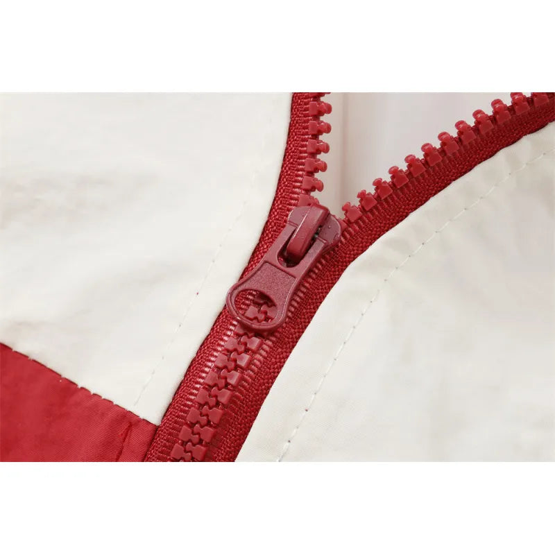 Fashion Stitching Stand-up Collar Jacket Men