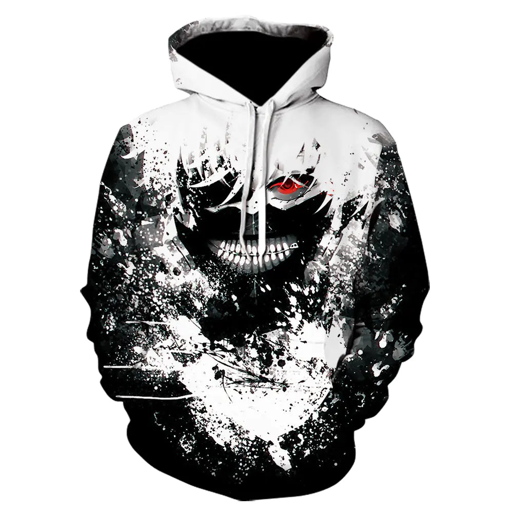 2020 3D Tokyo Ghoul Hoodie for Men