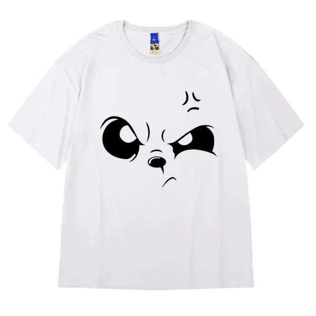 Summer Cartoon American Men's Oversized Cotton T-shirt