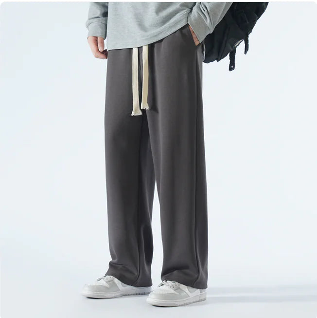 Men's Wide-Leg Streetwear Trousers – Relaxed Casual Fit