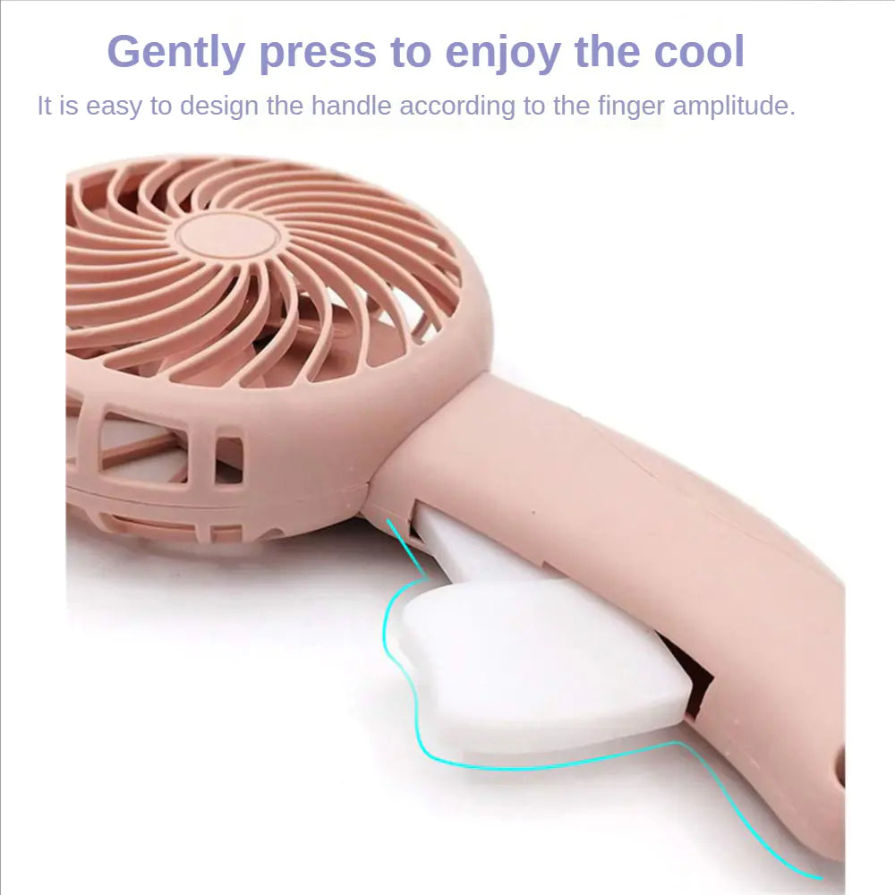 Lovely Cat Hand Press Mini Fan for Kids (Portable Toy)