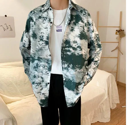 Japanese Style Men's Loose Coat – Relaxed Streetwear Kimono Jacket