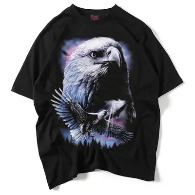 3D Animal Graphic Oversized T-Shirt for Men