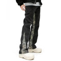 Men's High Street Camouflage Stitching Jeans