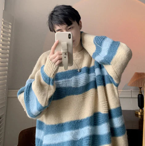 Men's Relaxed Slouchy Streetwear Sweater