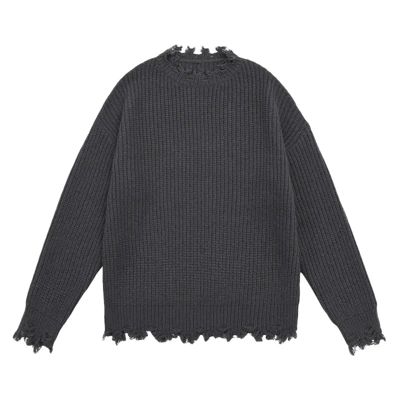 Retro Hip Hop Cat Graphic Sweater for Men