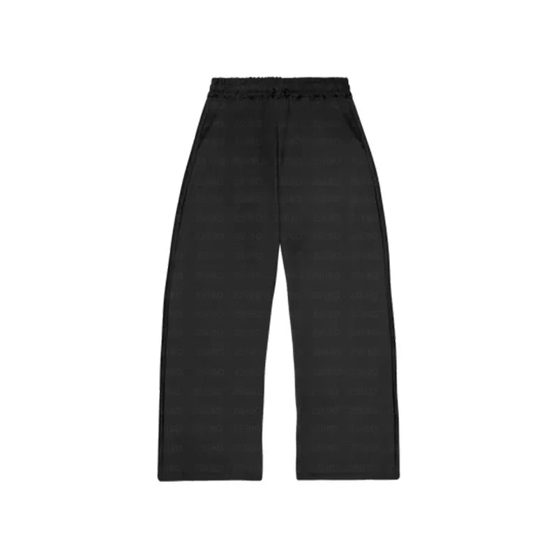 Relaxed Fit Hoodie & Trousers Set – Solid Color Casual Tracksuit