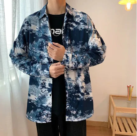 Japanese Style Men's Loose Coat – Relaxed Streetwear Kimono Jacket