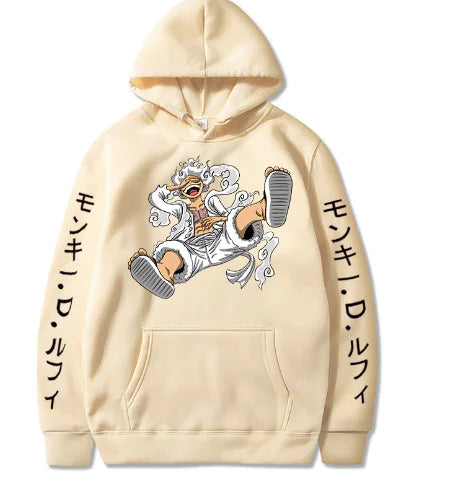 Unisex Korean Style Graphic Hoodie (One Piece)