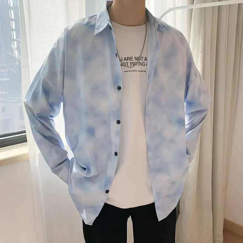 Japanese Style Men's Loose Coat – Relaxed Streetwear Kimono Jacket