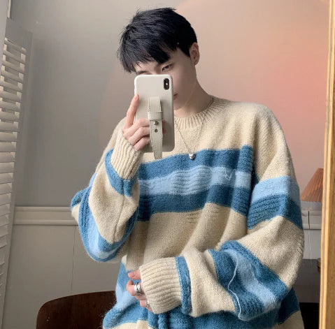 Men's Relaxed Slouchy Streetwear Sweater