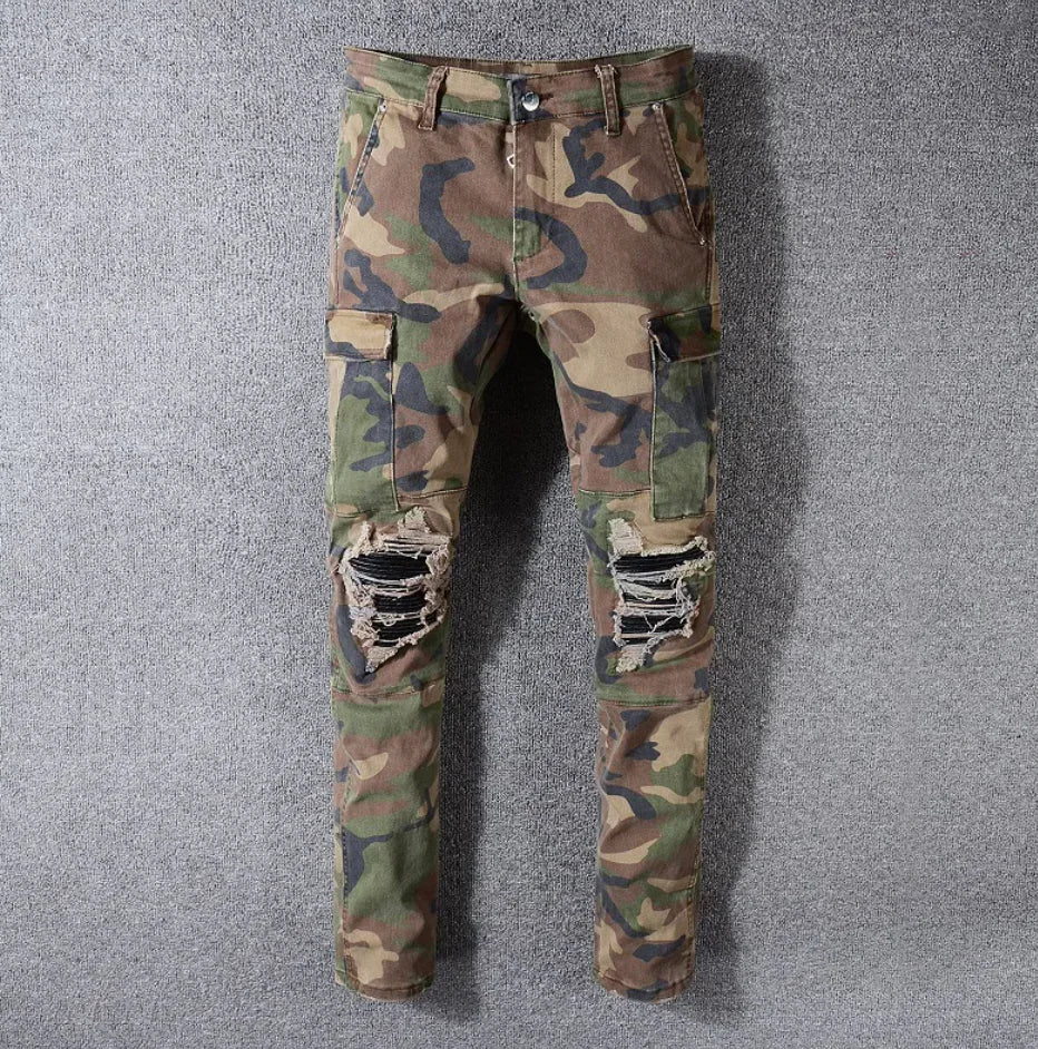 Men’s Camouflage Jeans – Stylish Streetwear Denim