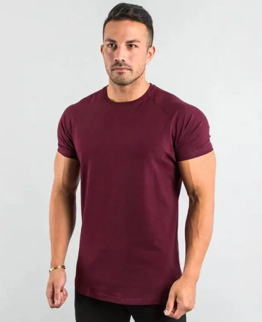 Summer Fitness Solid T-Shirt