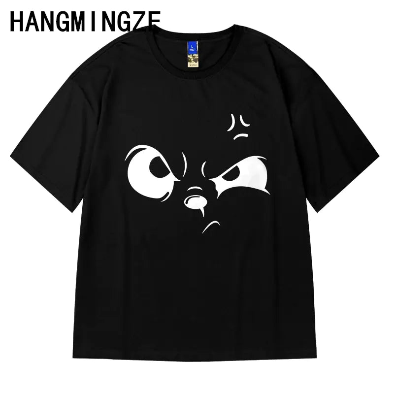 Summer Cartoon American Men's Oversized Cotton T-shirt