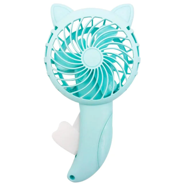 Lovely Cat Hand Press Mini Fan for Kids (Portable Toy)
