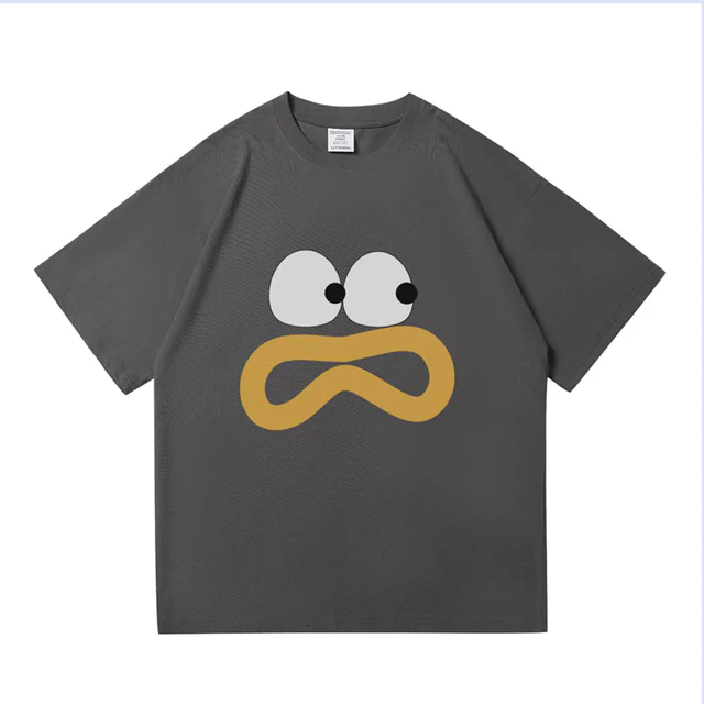 Summer Cartoon American Men's Oversized Cotton T-shirt