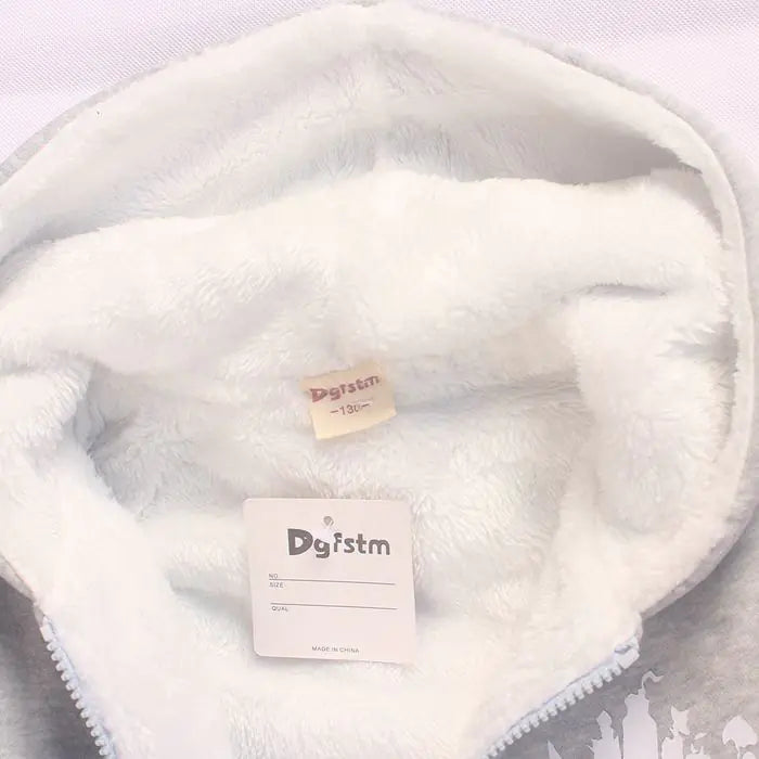 Boys' Double-Layer Fleece Jacket for Winter