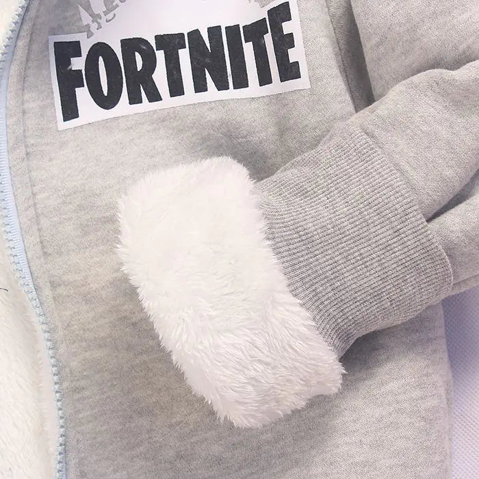 Boys' Double-Layer Fleece Jacket for Winter