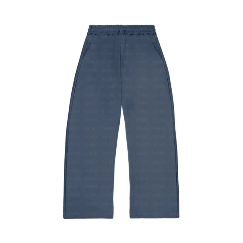 Relaxed Fit Hoodie & Trousers Set – Solid Color Casual Tracksuit