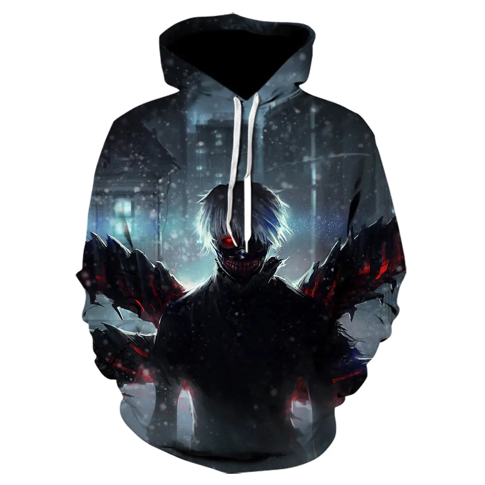 2020 3D Tokyo Ghoul Hoodie for Men