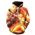 Naruto Nine-Tails 3D Hoodie with Pocket and Prints