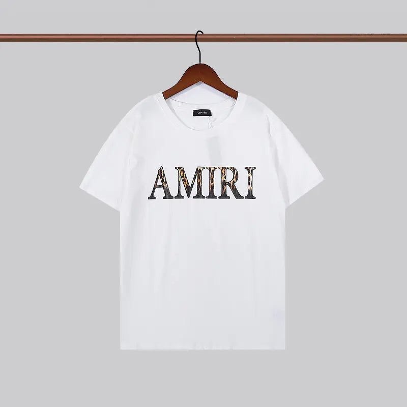 Unisex Amiri Print Short Sleeve T-Shirt – Summer Streetwear Tee