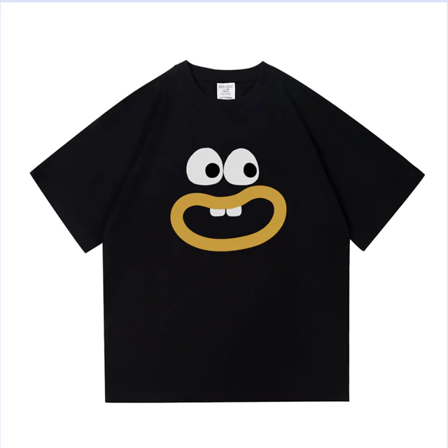 Summer Cartoon American Men's Oversized Cotton T-shirt