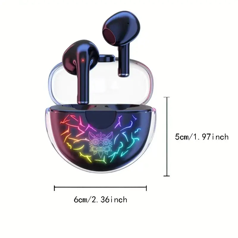 Wireless HiFi Stereo Gaming Earbuds with RGB Light