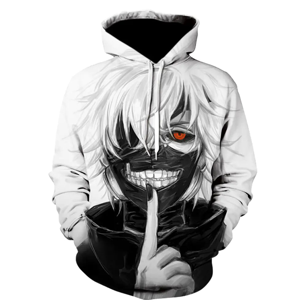 2020 3D Tokyo Ghoul Hoodie for Men