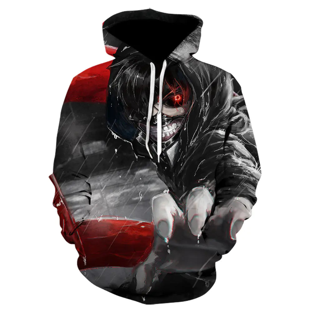 2020 3D Tokyo Ghoul Hoodie for Men