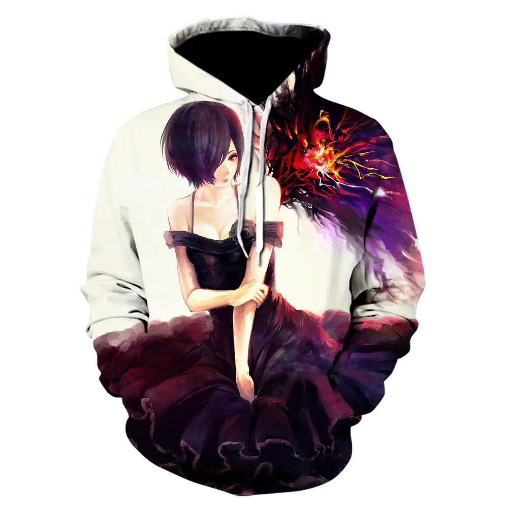 2020 3D Tokyo Ghoul Hoodie for Men